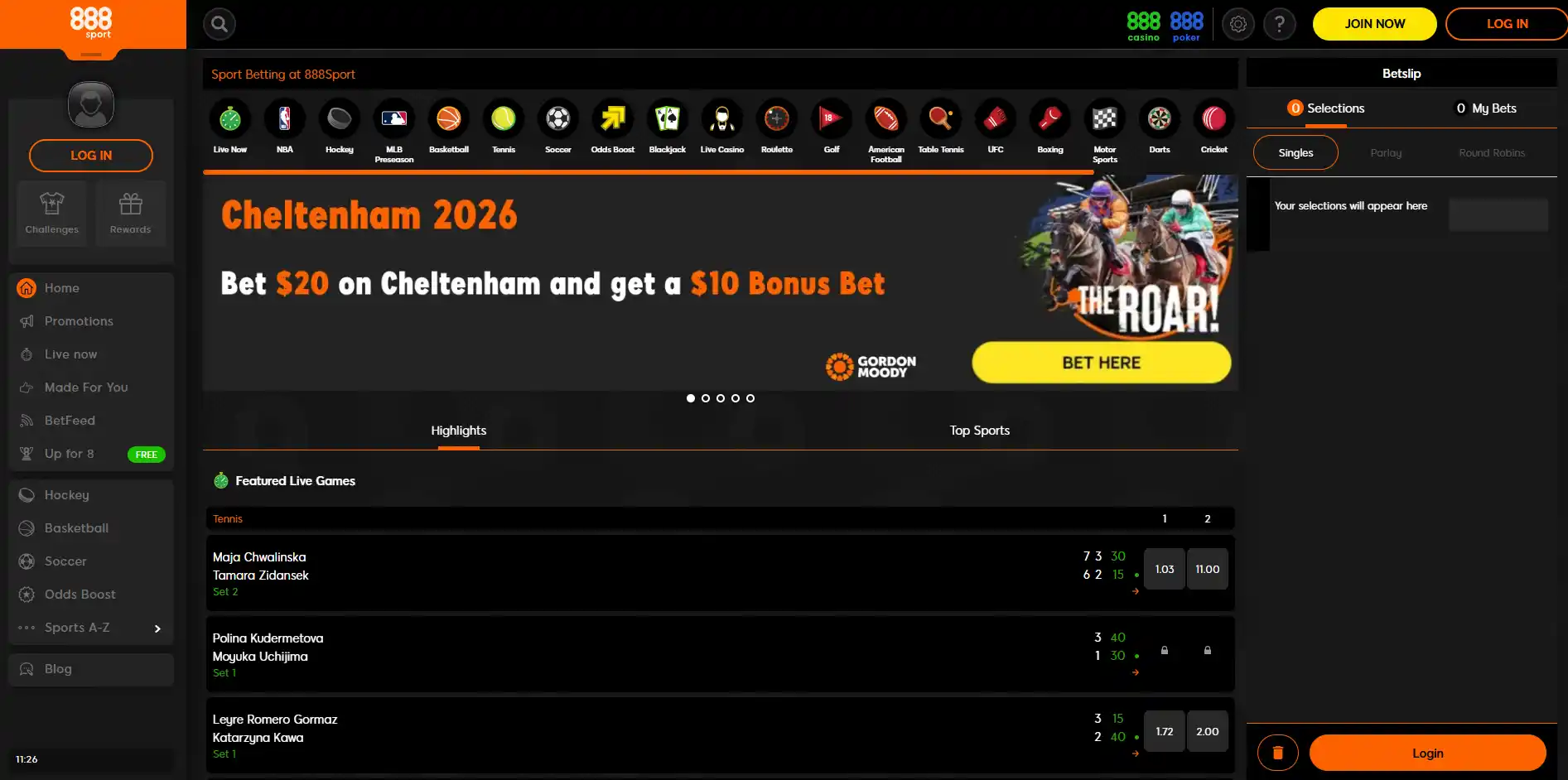 Homepage image of 888sport
