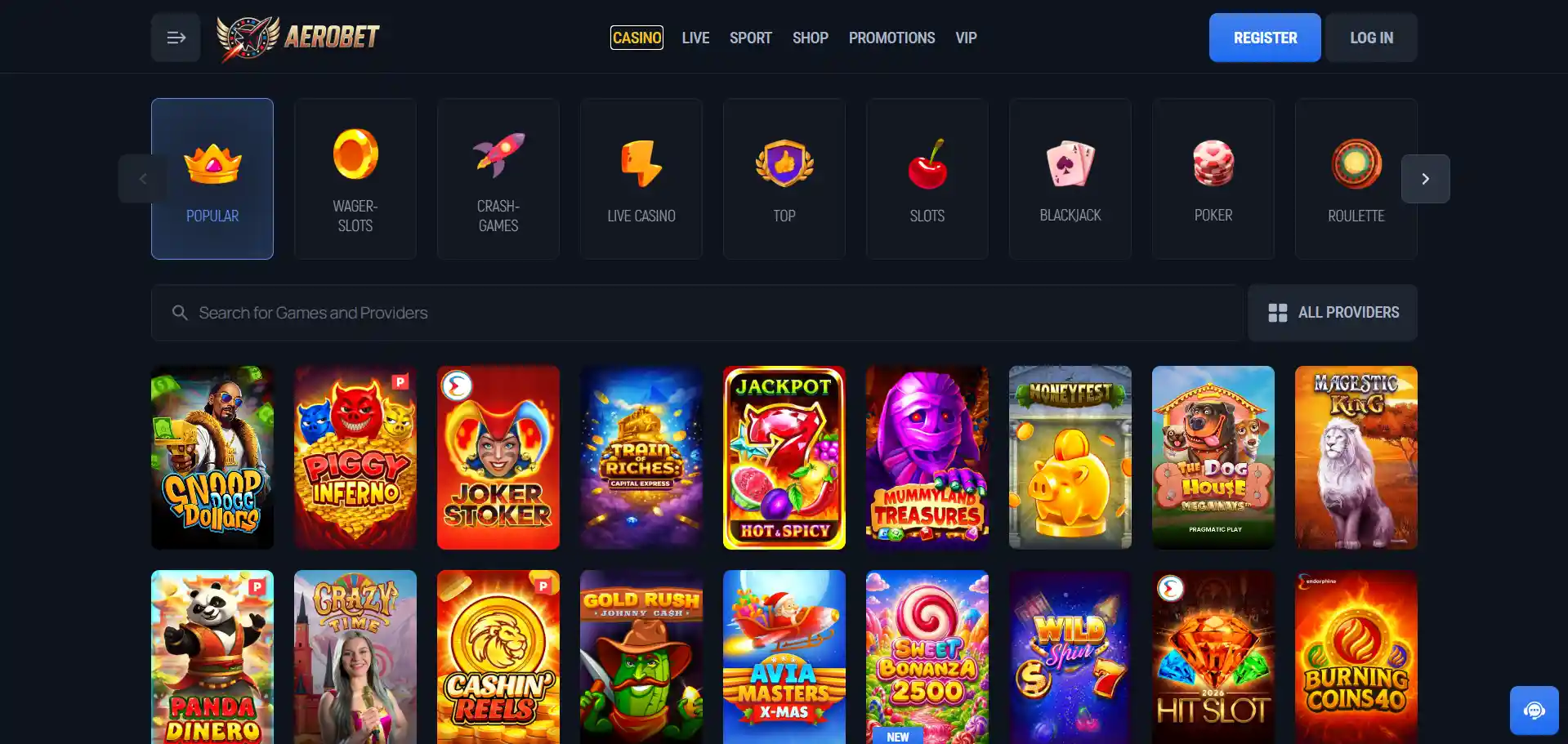 Casino image of Aerobet