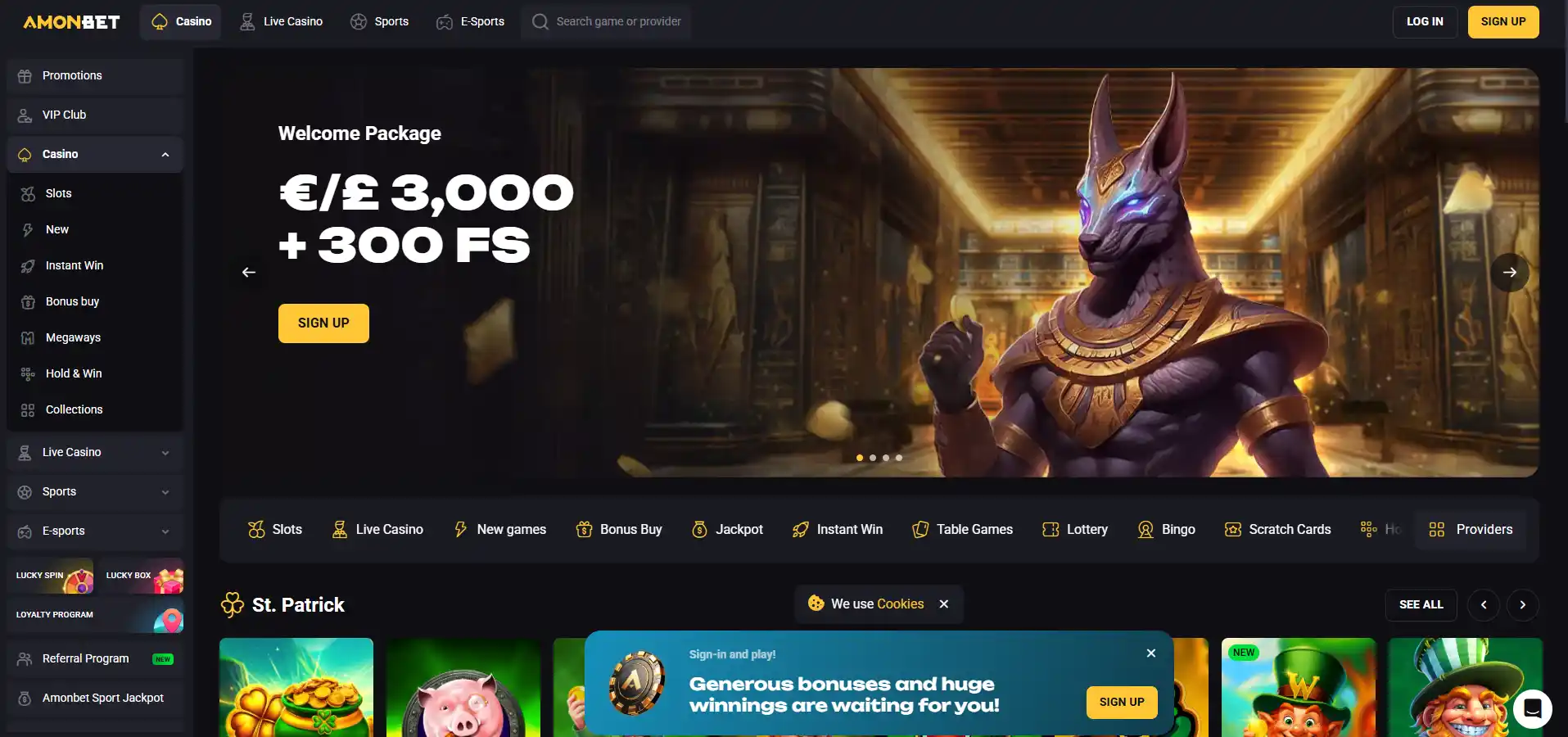 Homepage image of Amonbet