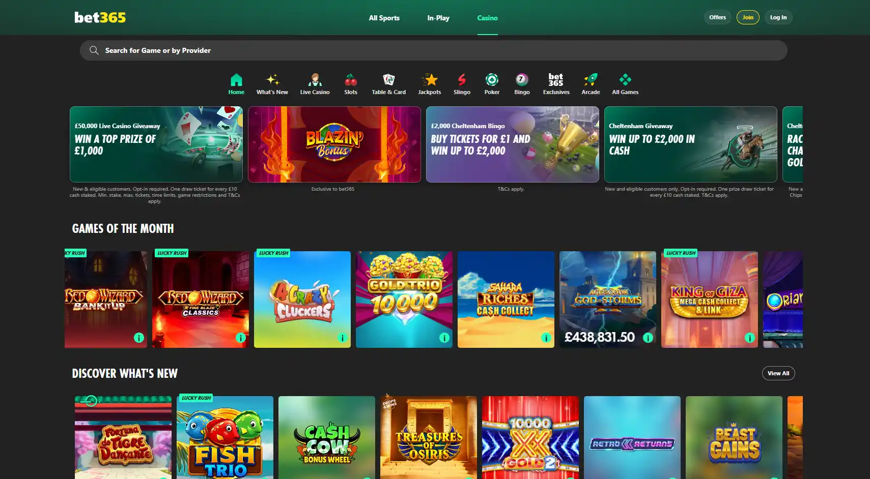 Casino image of Bet365