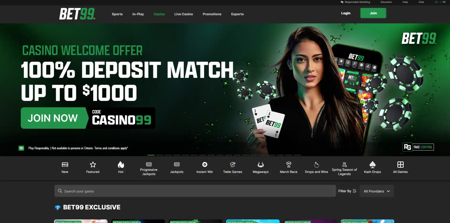 Casino image of Bet99
