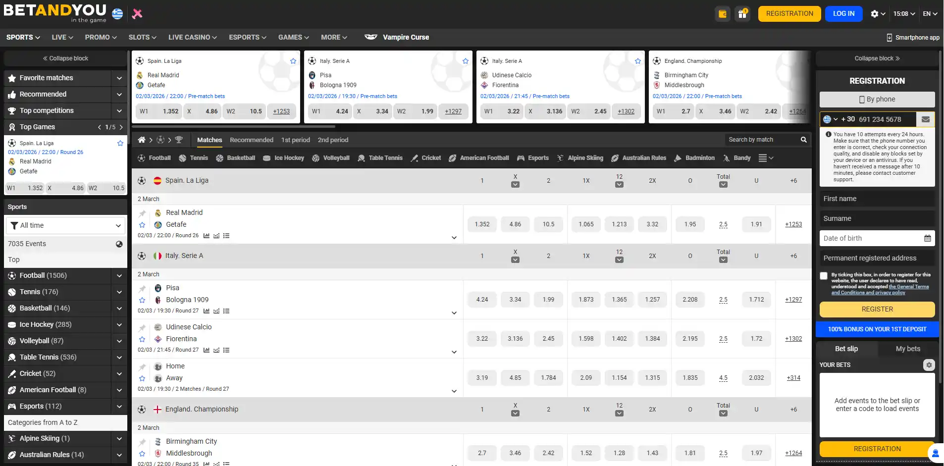 Sportsbook image of Betandyou