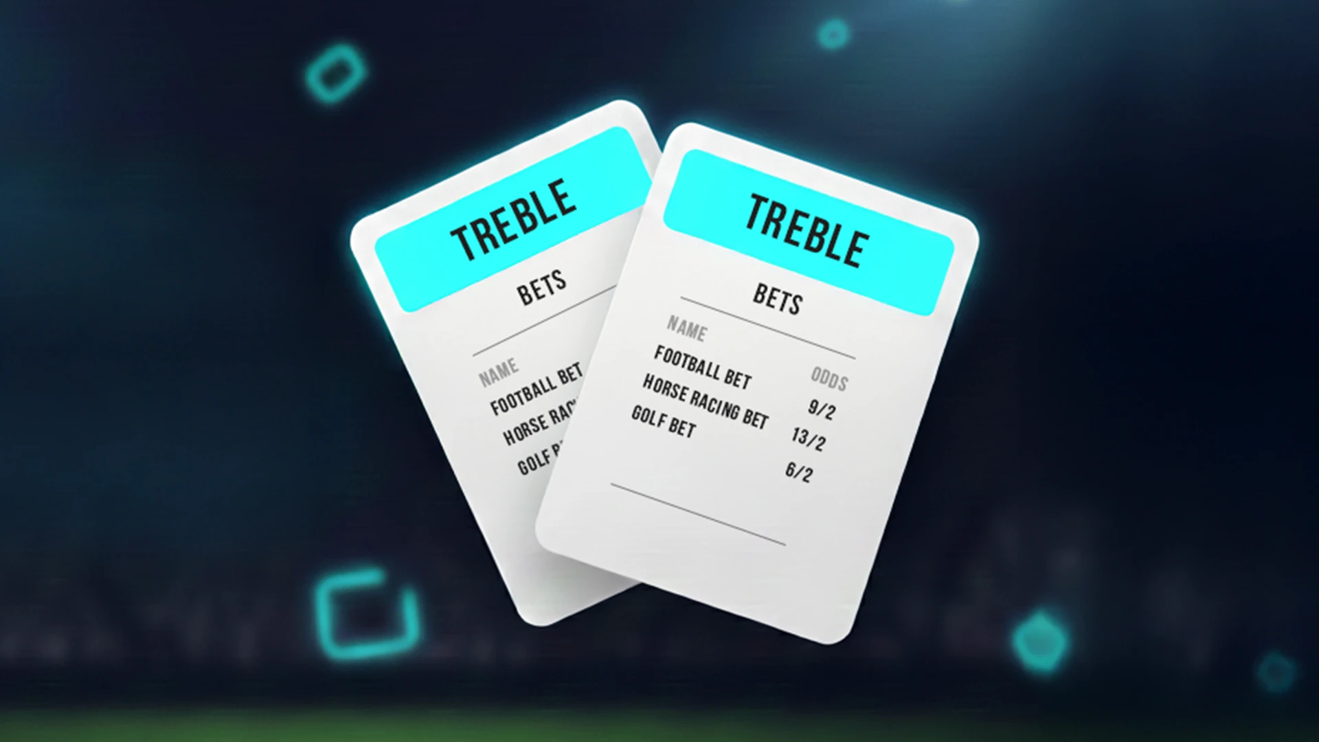 Treble bet betslip combinations