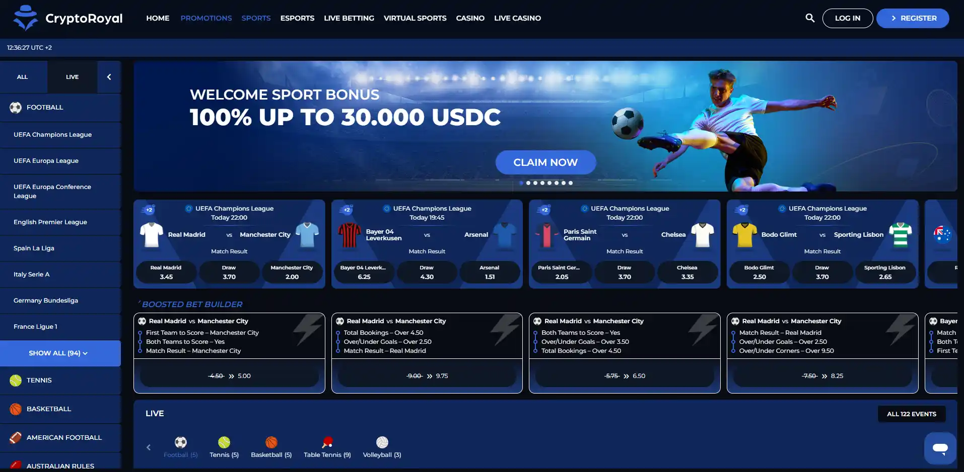 Sportsbook image of CryptoRoyal