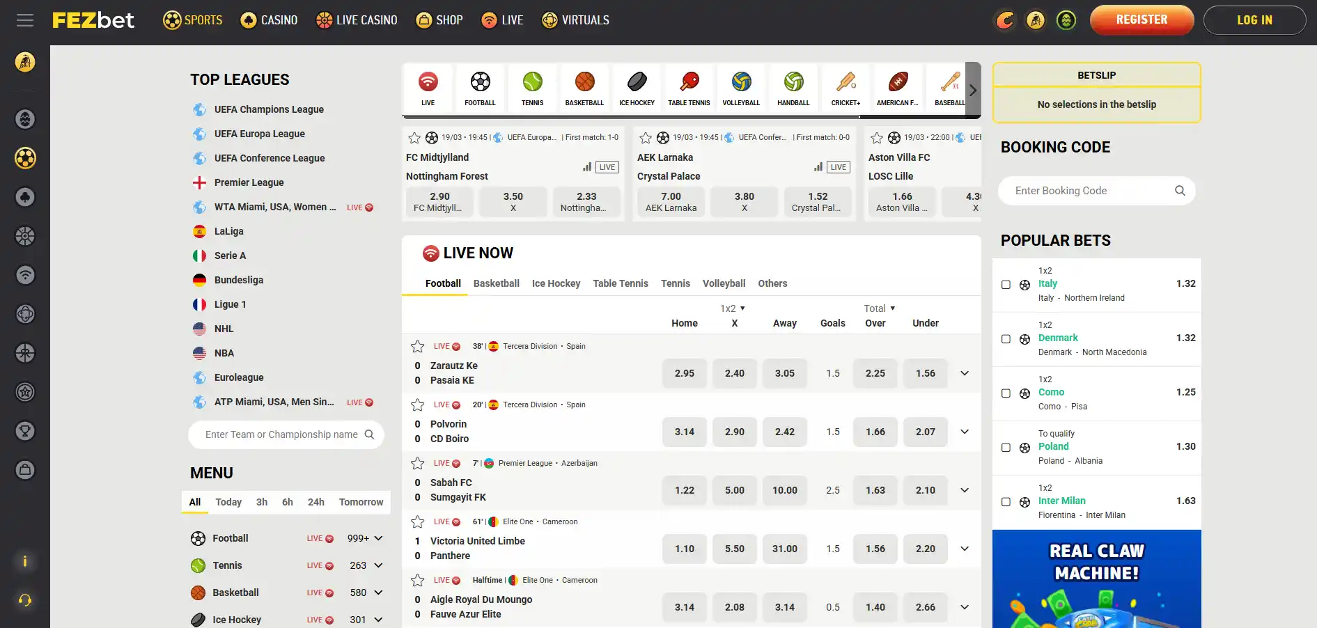 Sportsbook image of FEZbet