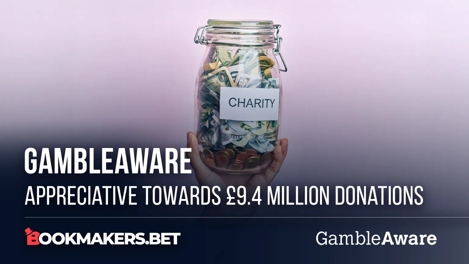Gambleaware appreciative towards £9.4 million donations