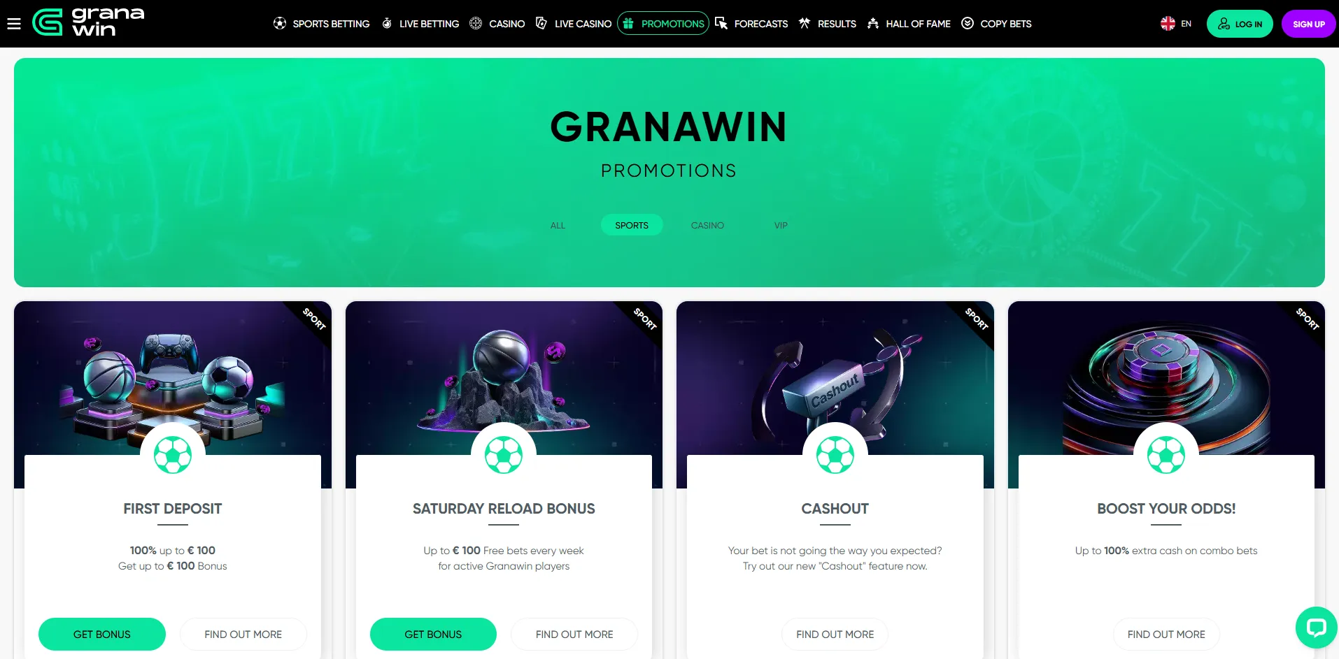 Cover image of Granawin Betting Promotions