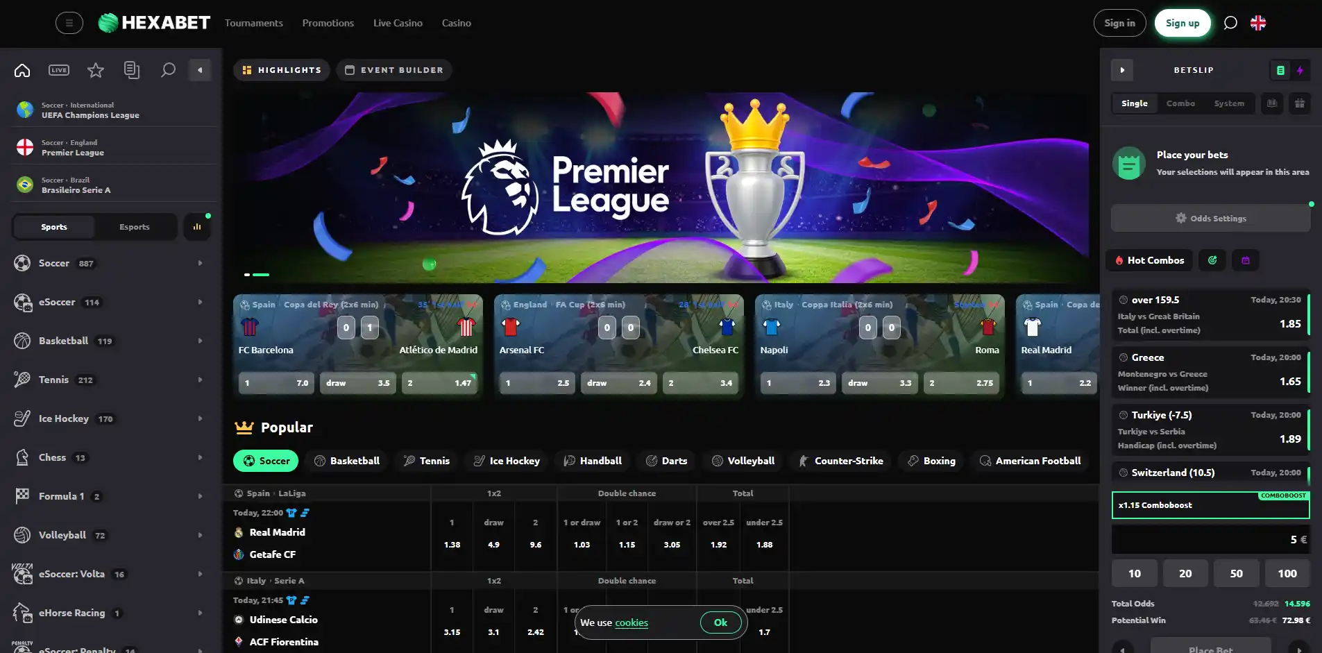 Sportsbook image of Hexabet