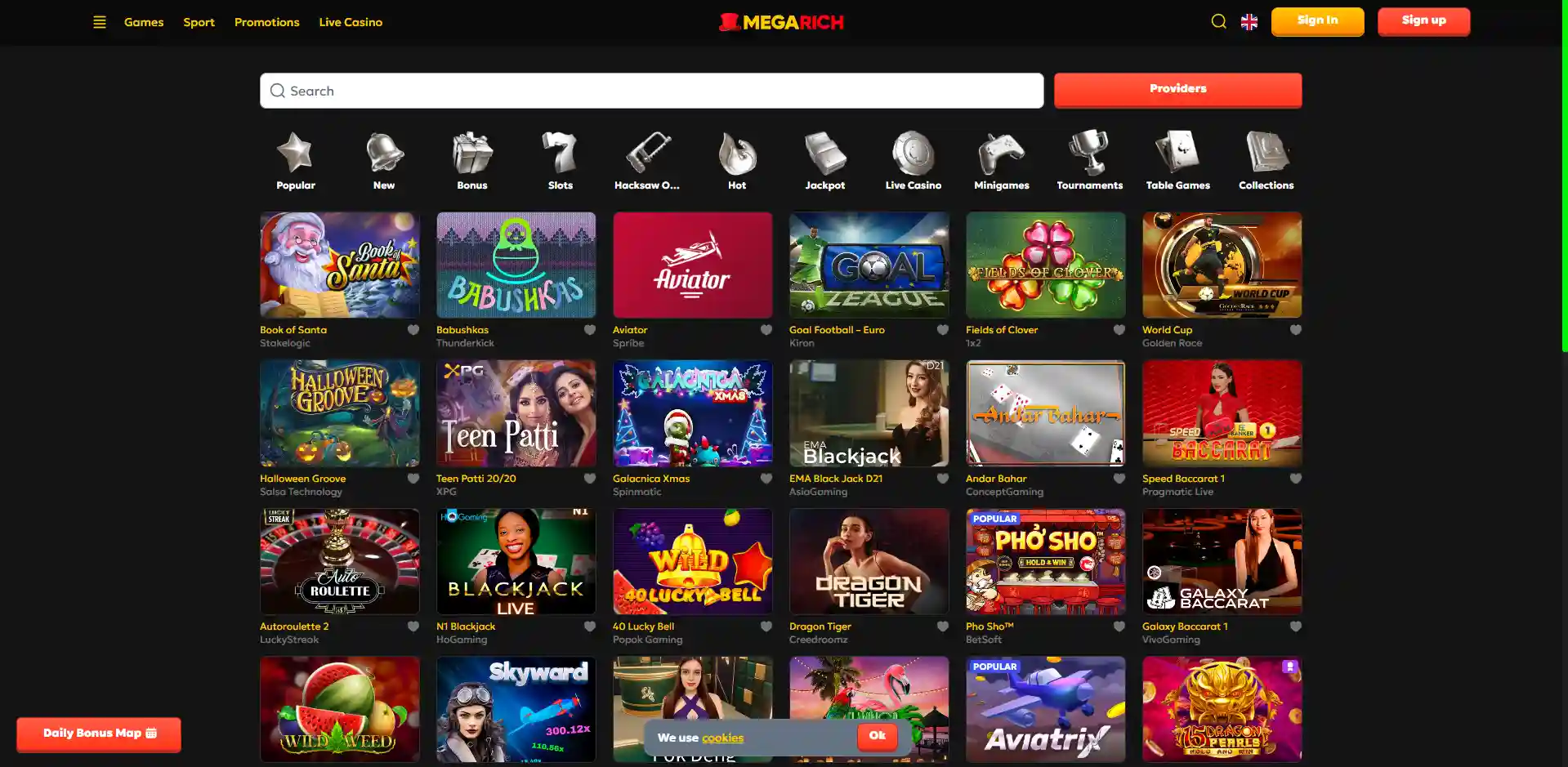 Cover image of Megarich Casino