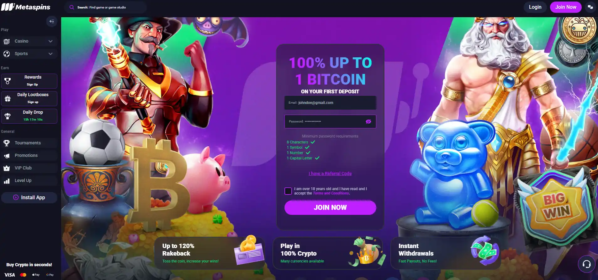 Homepage image of Metaspins