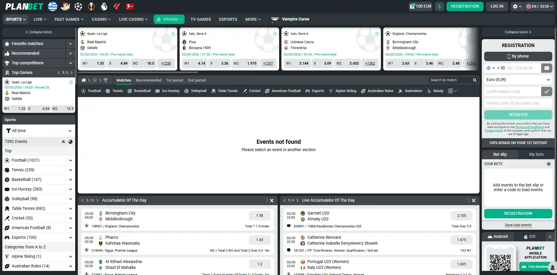 Sportsbook image of Planbet