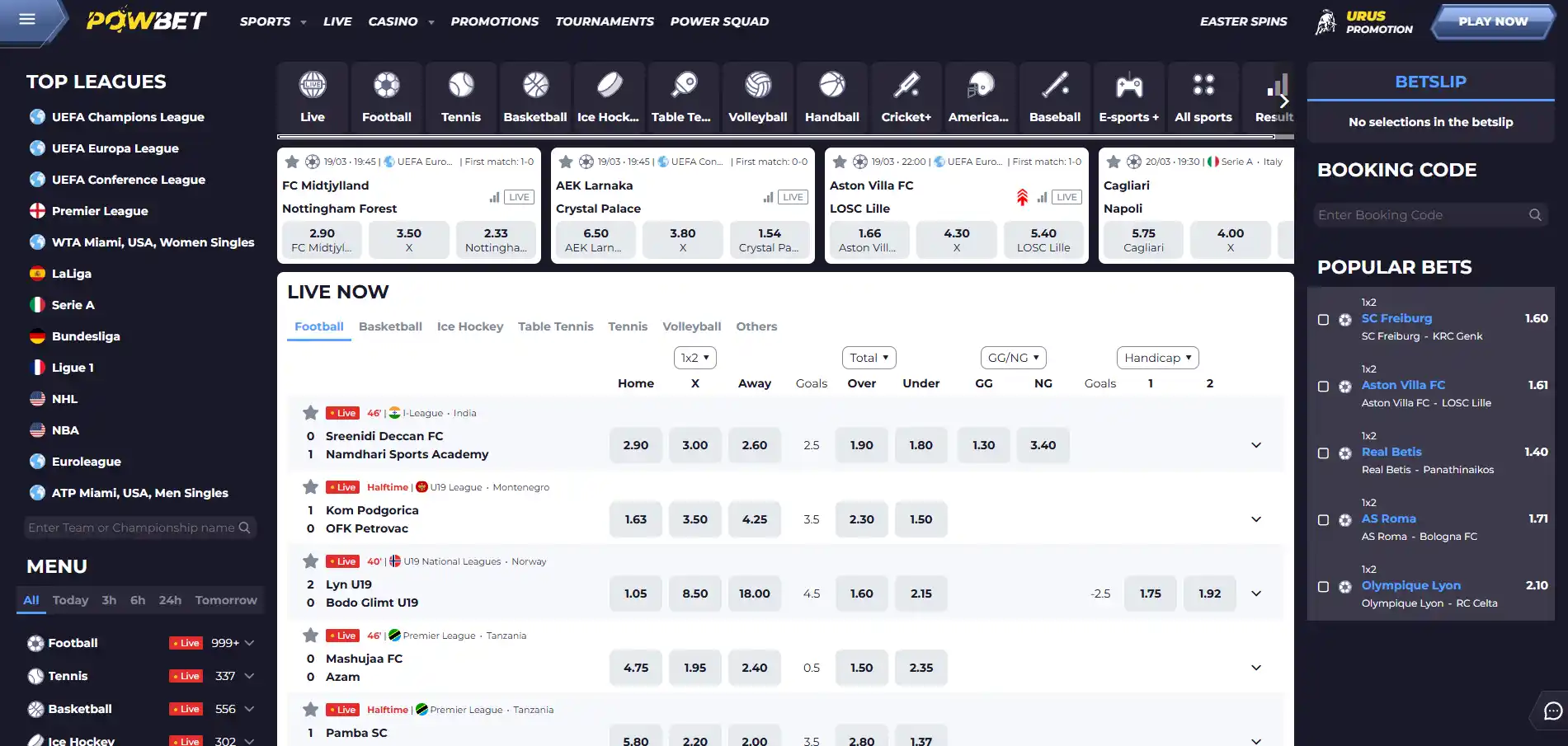 Sportsbook image of Powbet