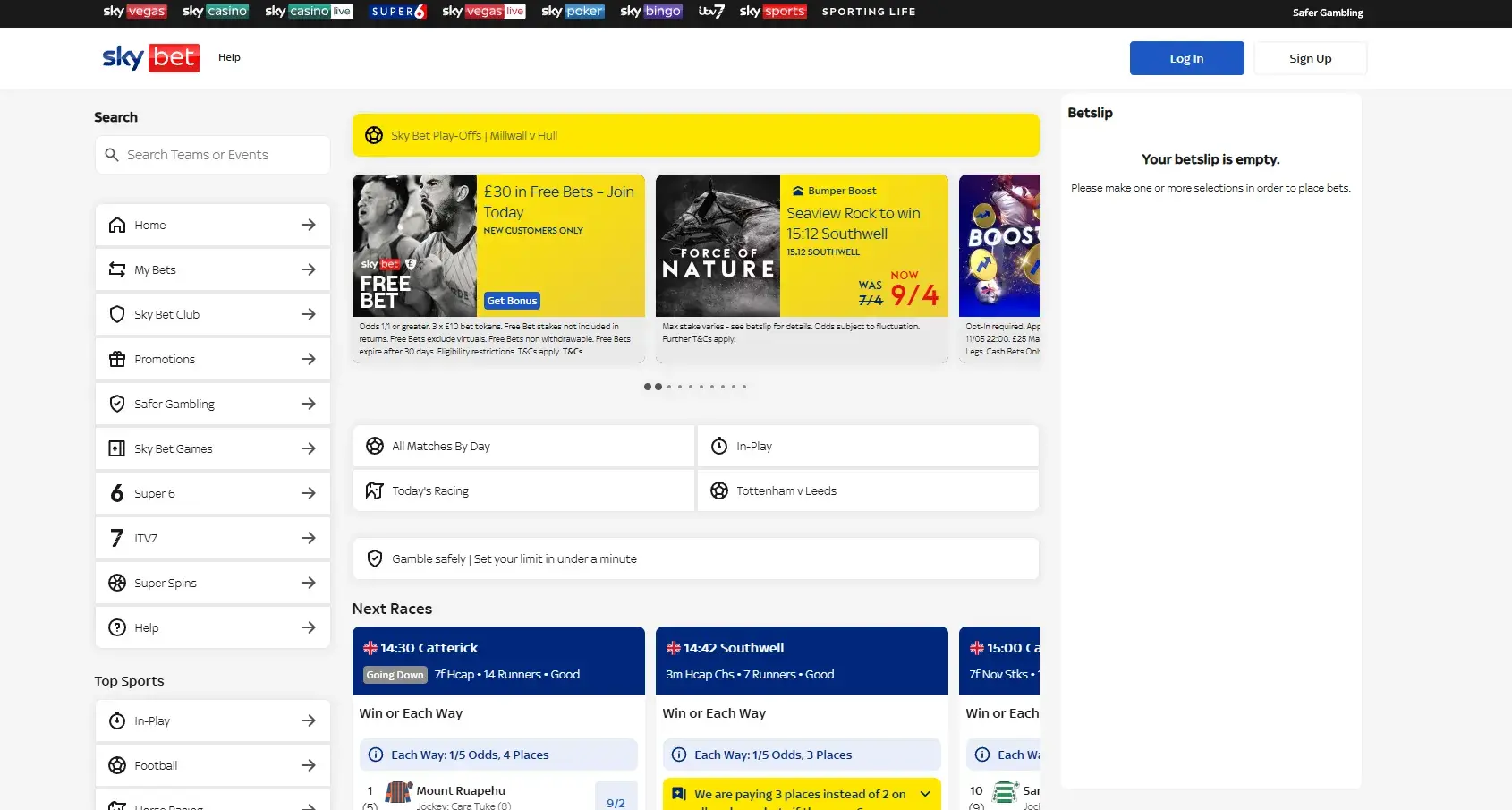 Sportsbook image of Skybet