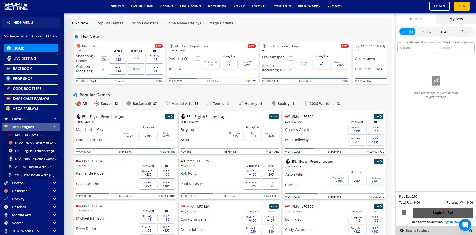 Sportsbook image of SportsBetting